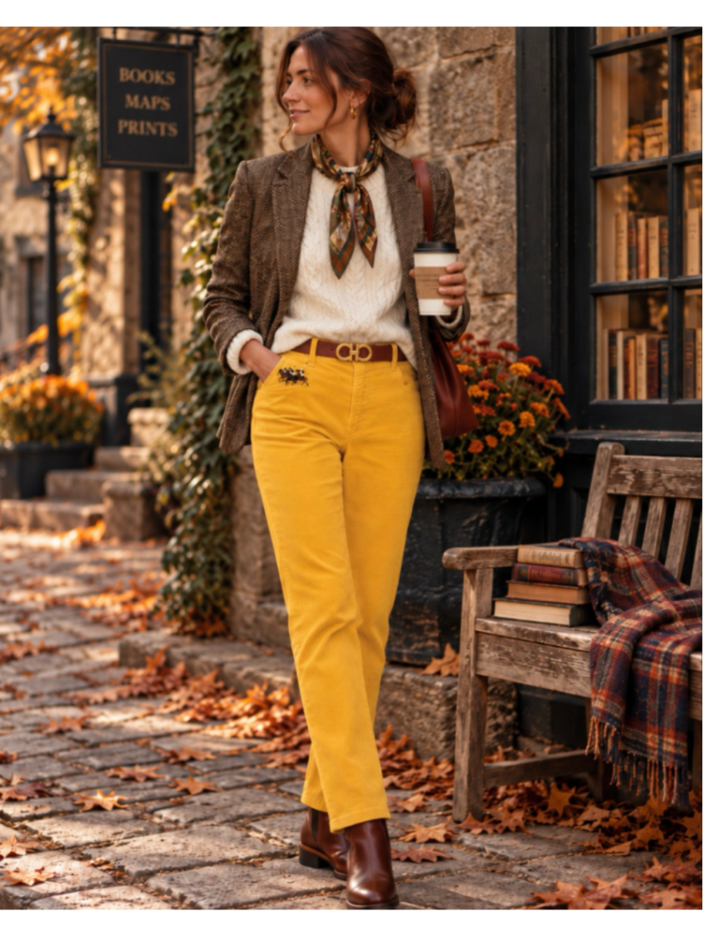 Vintage Ralph Lauren Thompson Golden Yellow Corduroy Pants R.L. 650 Women’s 6